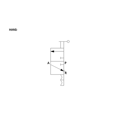 HV6-02 PISCO HAND VALVE 1/4" BSPT MALE X 6MM TUBE, KNOB ADJ